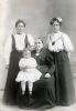 Four generations: Elizabeth McGhie Boam, her daughter, granddaughter and great granddaughter